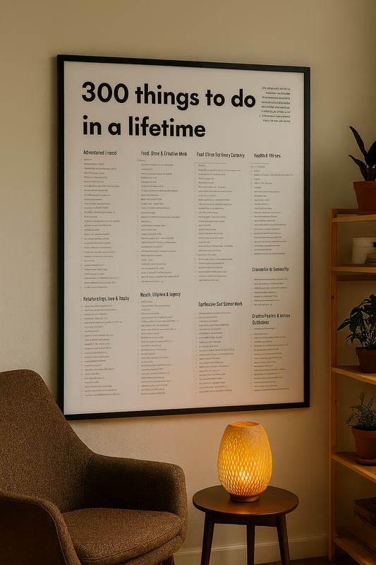 The Life Worth Re-Reading Poster – Custom 300 Goals